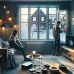 Norwegian couple lowers heat and seals window drafts in a winter home
